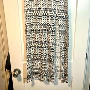 Geometric pattern maxi skirt, small